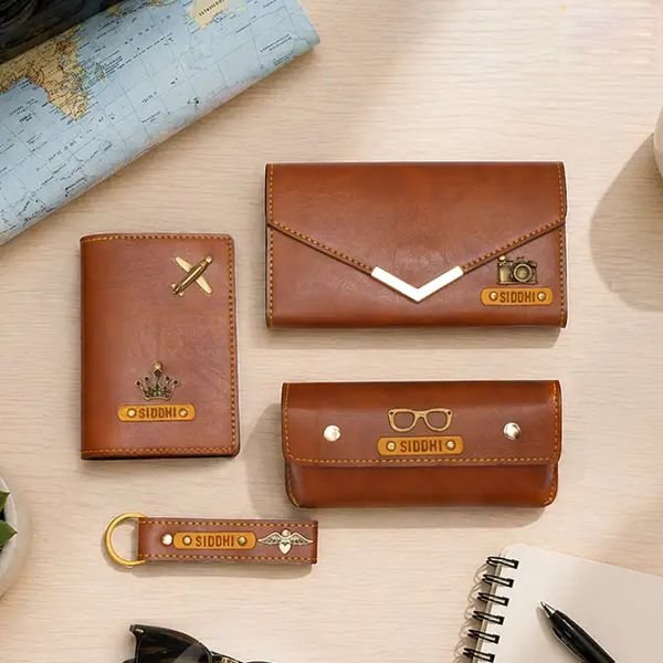 Personalized Wooden Logo Desk Organizer